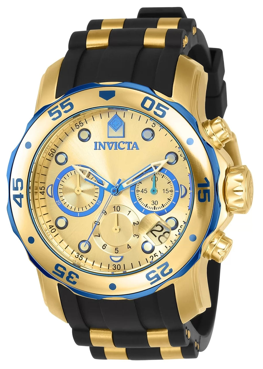 Invicta Men's 17887 Pro Diver Quartz Multifunction Gold Dial Watch
