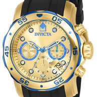 Invicta Men's 17887 Pro Diver Quartz Multifunction Gold Dial Watch