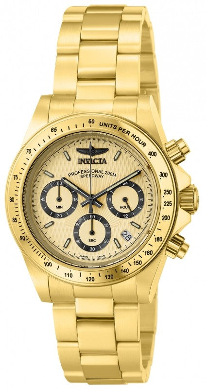 Invicta Men's 14929 Speedway Quartz Multifunction Gold Dial Watch