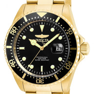 Invicta Men's 22062 Pro Diver Quartz 3 Hand Black Dial Watch