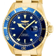 Invicta Men's 22063 Pro Diver Quartz 3 Hand Blue Dial Watch