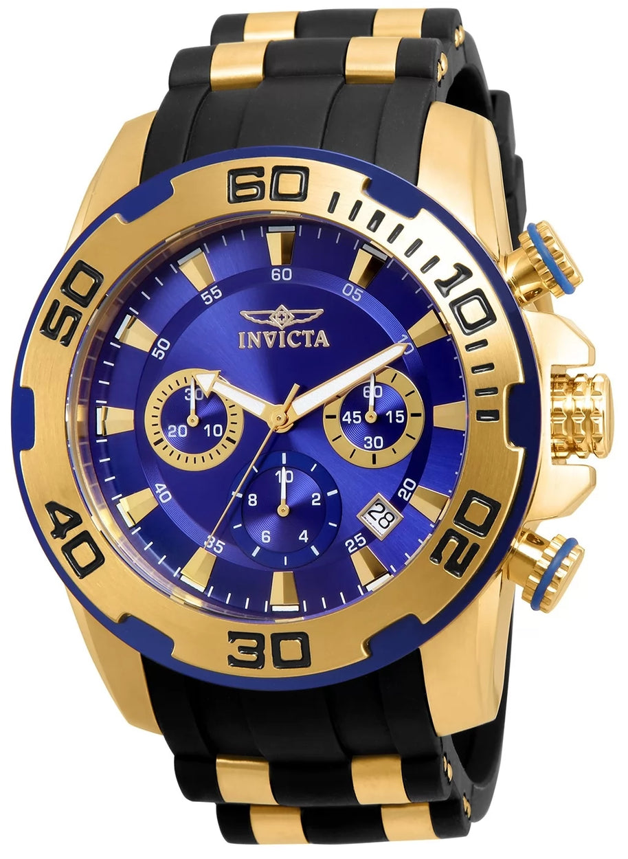 Invicta Men's 22313 Pro Diver Quartz Chronograph Blue Dial Watch