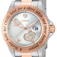 Invicta Women's 14731 Angel Quartz 3 Hand Silver Dial Watch