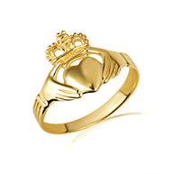 Gold Woman's Classic Claddagh Ring (Available in Yellow/Rose/White Gold