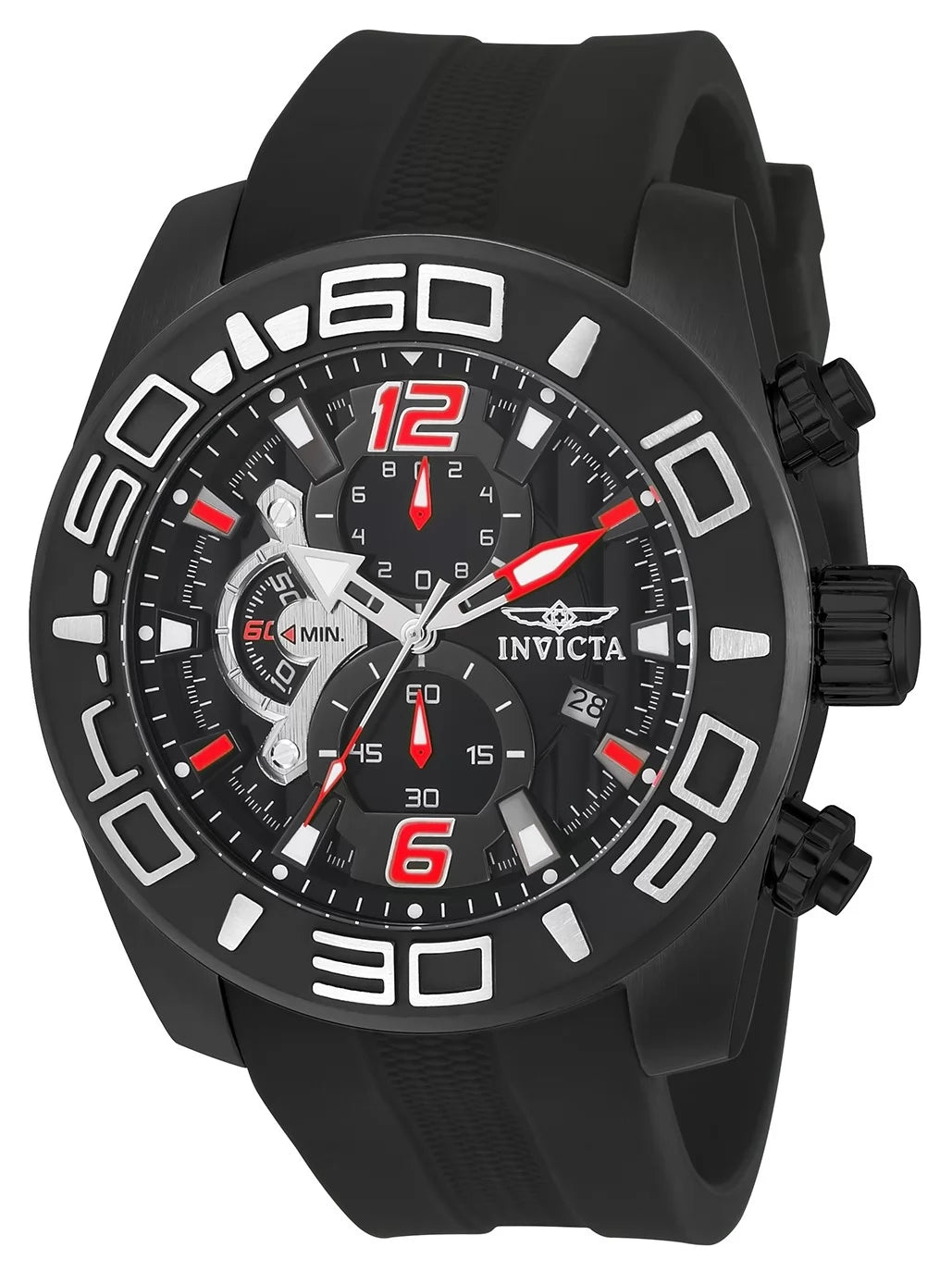 Invicta Men's 22811 Pro Diver Quartz Multifunction Black Dial Watch