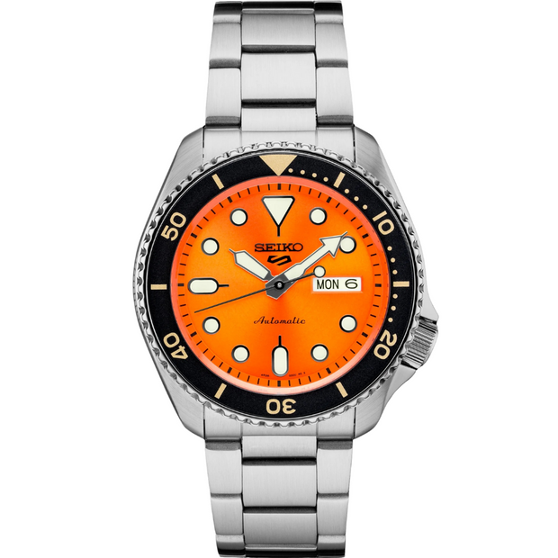 SRPD59 Seiko 5 Sports Automatic Watch Orange Dial Men's Watch