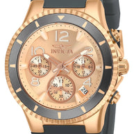 Invicta Men's 24189 BLU Quartz 3 Hand Rose Gold Dial Watch