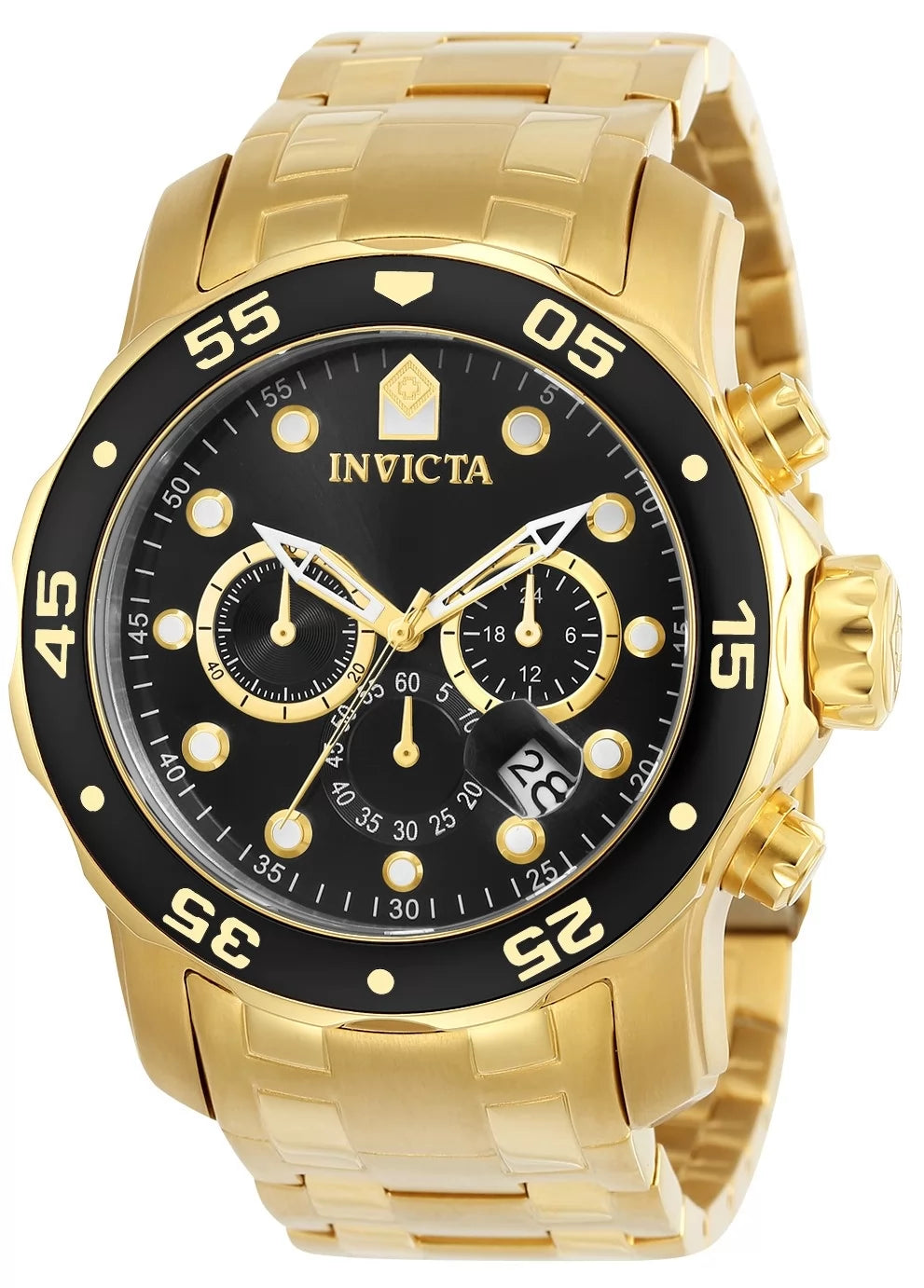 Invicta Men's 0072 Pro Diver Quartz Chronograph Black Dial Watch