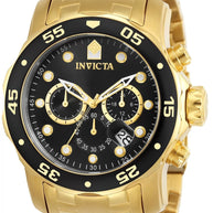 Invicta Men's 0072 Pro Diver Quartz Chronograph Black Dial Watch