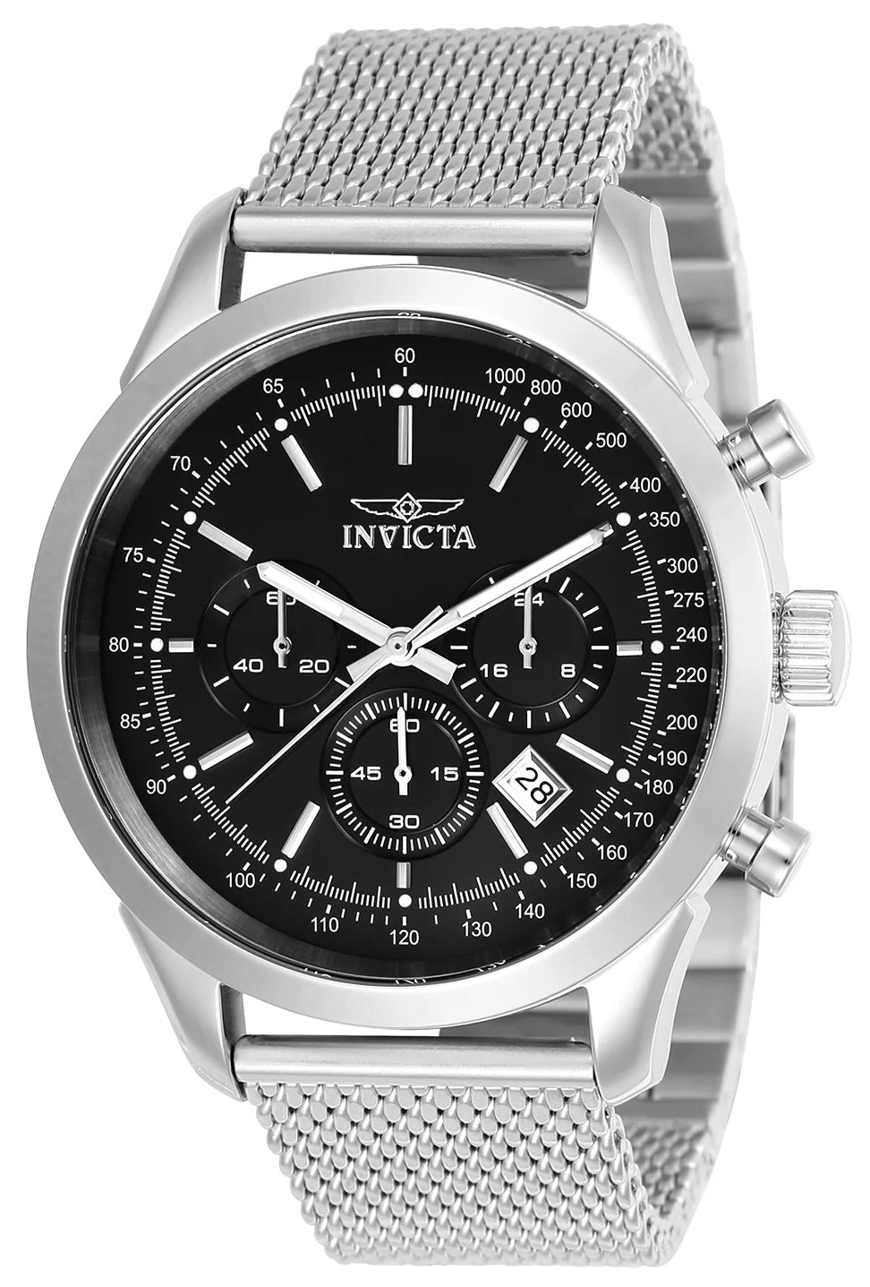 Invicta Men's 24208 Speedway Quartz Chronograph Black Dial Watch