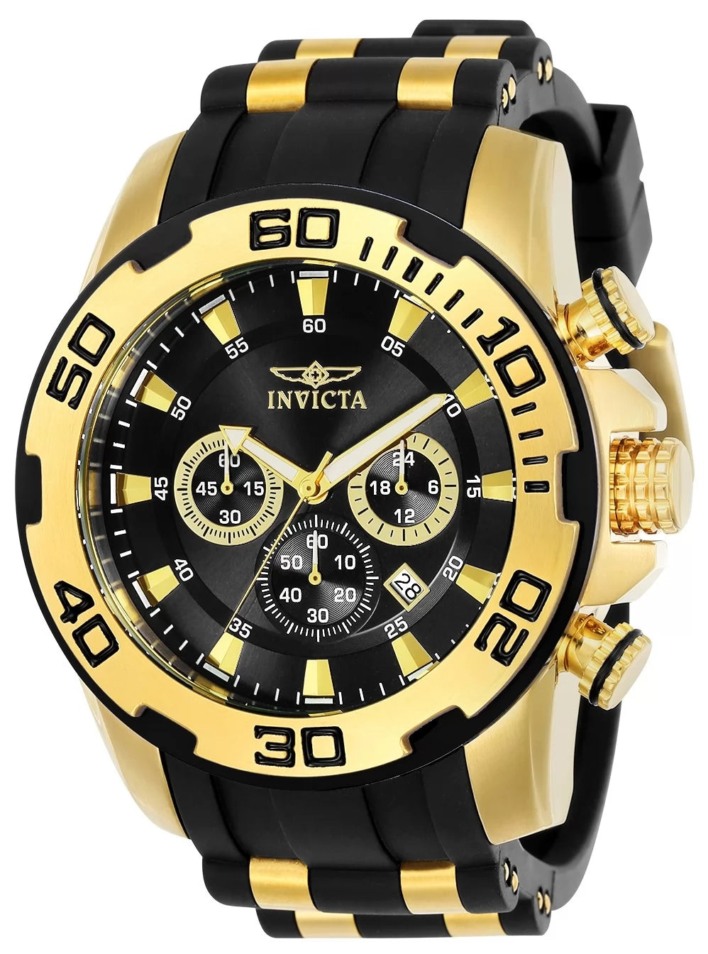 Invicta Men's 22340 Pro Diver  Quartz Chronograph Black Dial Watch