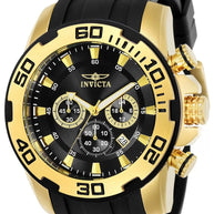 Invicta Men's 22340 Pro Diver  Quartz Chronograph Black Dial Watch