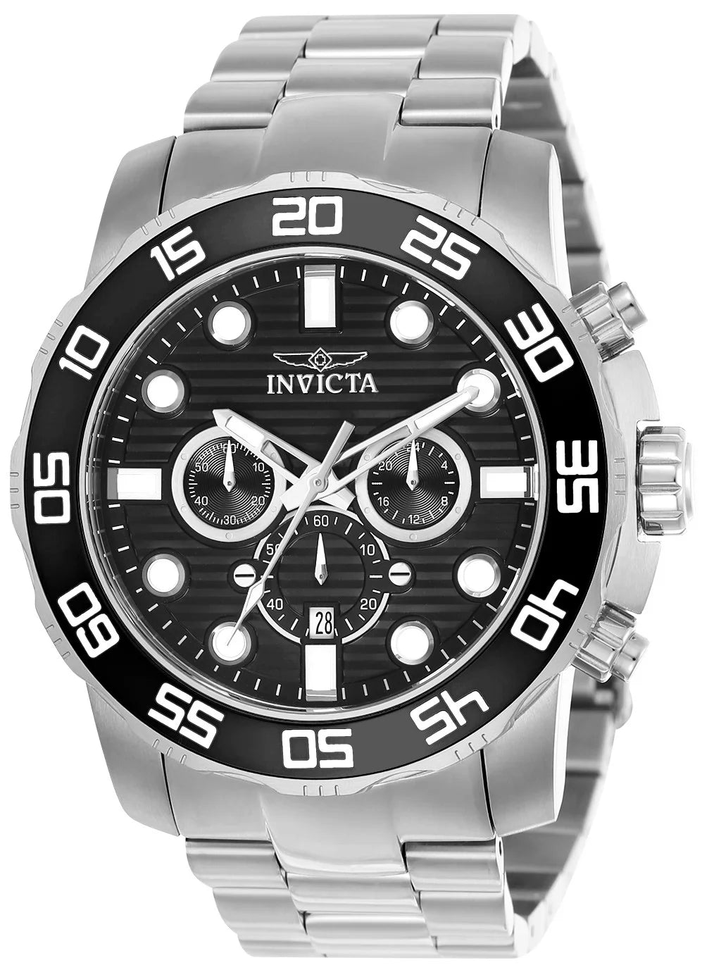 Invicta Women's 22226 Pro Diver Quartz Chronograph Black Dial Watch