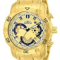 Invicta Women's 22761 Pro Diver Quartz Multifunction Gold Dial Watch