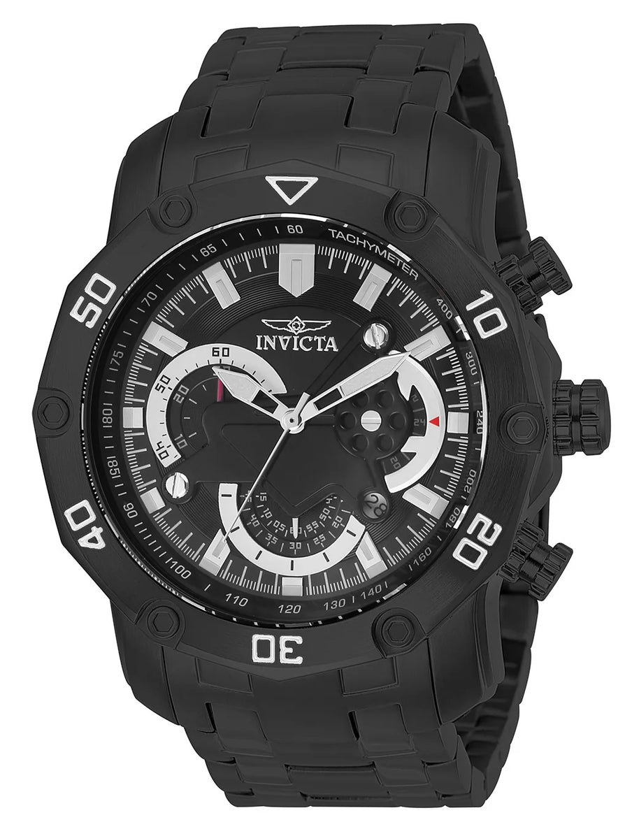 Invicta Men's 22763 Pro Diver Quartz Multifunction Black Dial Watch