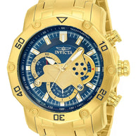 Invicta Men's 22765 Pro Diver Quartz Multifunction Blue Dial Watch