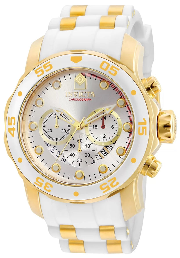 Invicta Men's 20291 Pro Diver Quartz Chronograph Silver Dial Watch