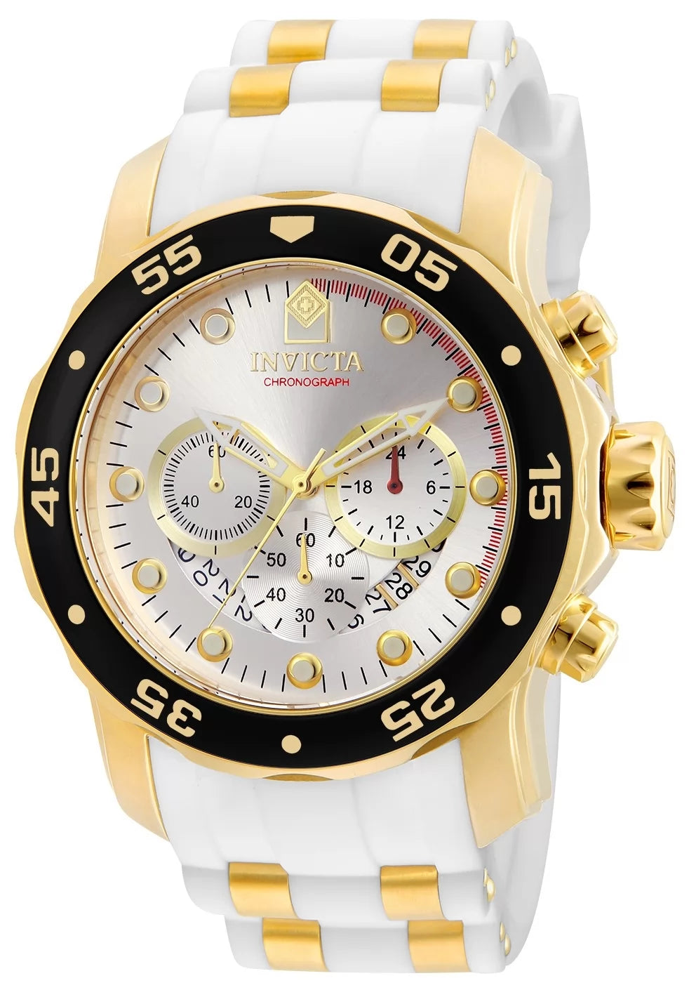 Invicta Men's 20292 Pro Diver Quartz Chronograph Silver Dial Watch