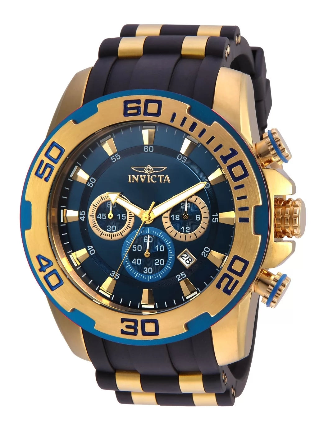 Invicta Men's 22341 Pro Diver Quartz Chronograph Blue Dial Watch