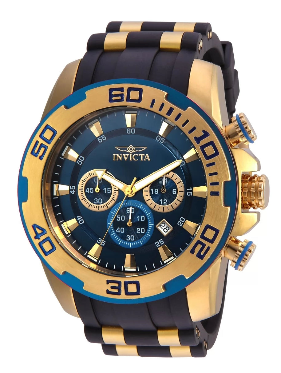 Invicta Men's 22341 Pro Diver Quartz Chronograph Blue Dial Watch