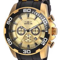 Invicta Men's 22346 Pro Diver Quartz Chronograph Gold Dial Watch