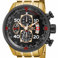Invicta Men's 17206 Aviator Quartz Chronograph Black Dial Watch