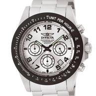 Invicta Men's 10702 Speedway Quartz Chronograph Silver Dial Watch