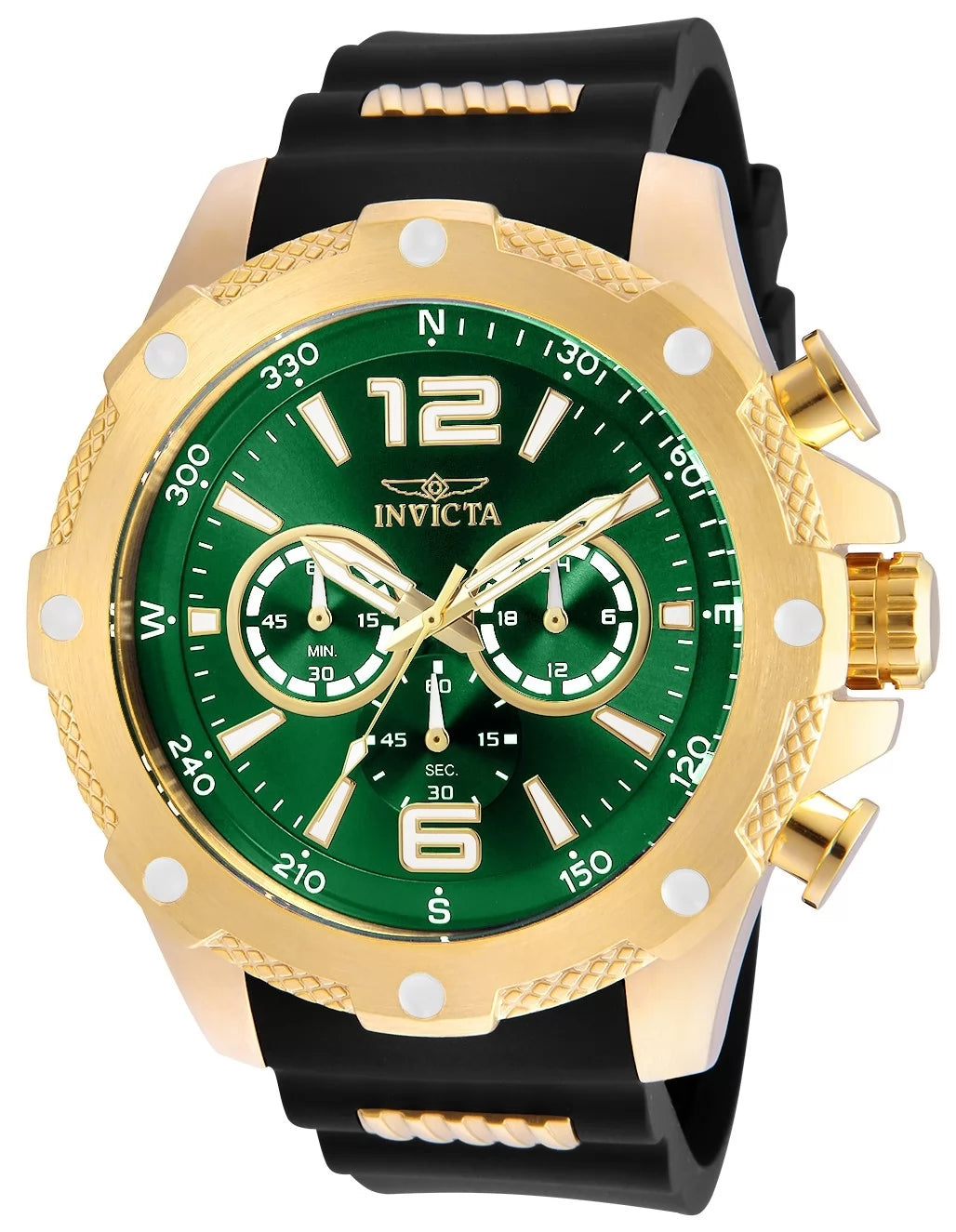 Invicta Men's 19661 I-Force Quartz Chronograph Green Dial Watch