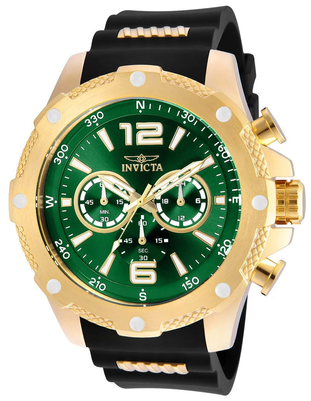 Invicta Men's 19661 I-Force Quartz Chronograph Green Dial Watch