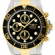 Invicta Men's 1772 Pro Diver Quartz Chronograph Black Dial Watch