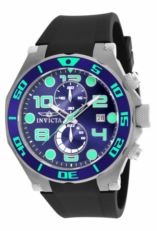 Invicta Men's 17813 Pro Diver Quartz Multifunction Blue Dial Watch