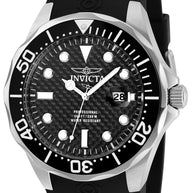 Invicta Men's 12558 Pro Diver  Quartz 3 Hand Black Dial Watch