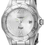 Invicta Women's 14396 Angel Quartz 3 Hand Silver Dial Watch