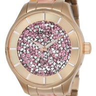 Invicta Women's 24663 Angel Quartz 3 Hand Pink Dial Watch
