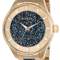 Invicta Women's 24662 Angel Quartz 3 Hand Blue Dial Watch