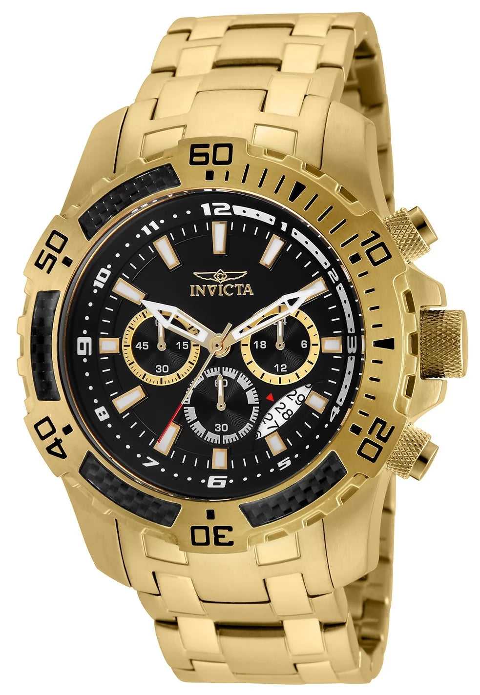 Invicta Men's 24855 Pro Diver Quartz Chronograph Black Dial Watch