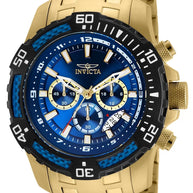 Invicta Men's 24856 Pro Diver Quartz Chronograph Blue Dial Watch