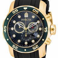Invicta Men's 17886 Pro Diver Quartz Multifunction Green Dial Watch