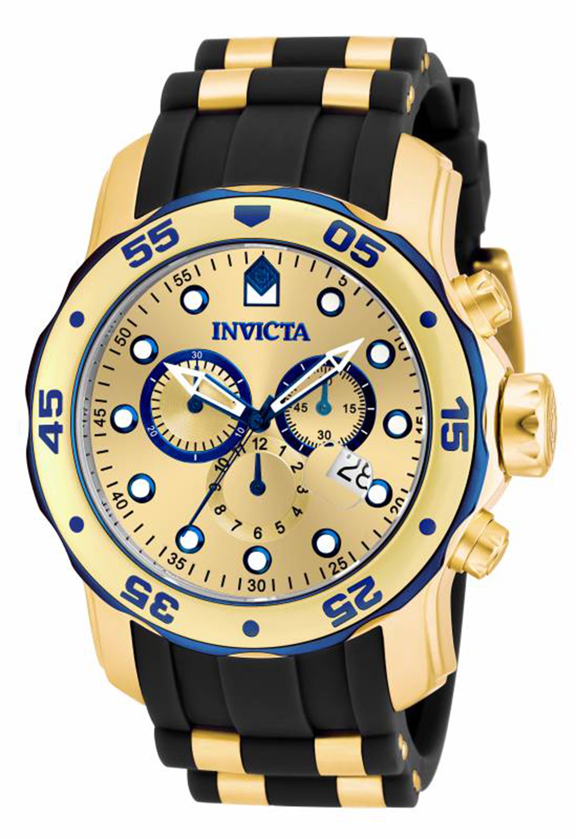 Invicta Men's 17887 Pro Diver Quartz Multifunction Gold Dial Watch