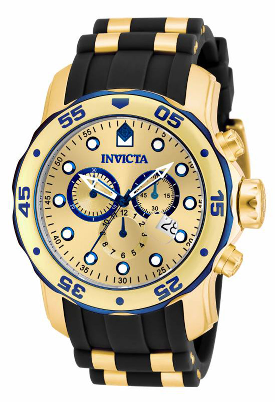 Invicta Men's 17887 Pro Diver Quartz Multifunction Gold Dial Watch