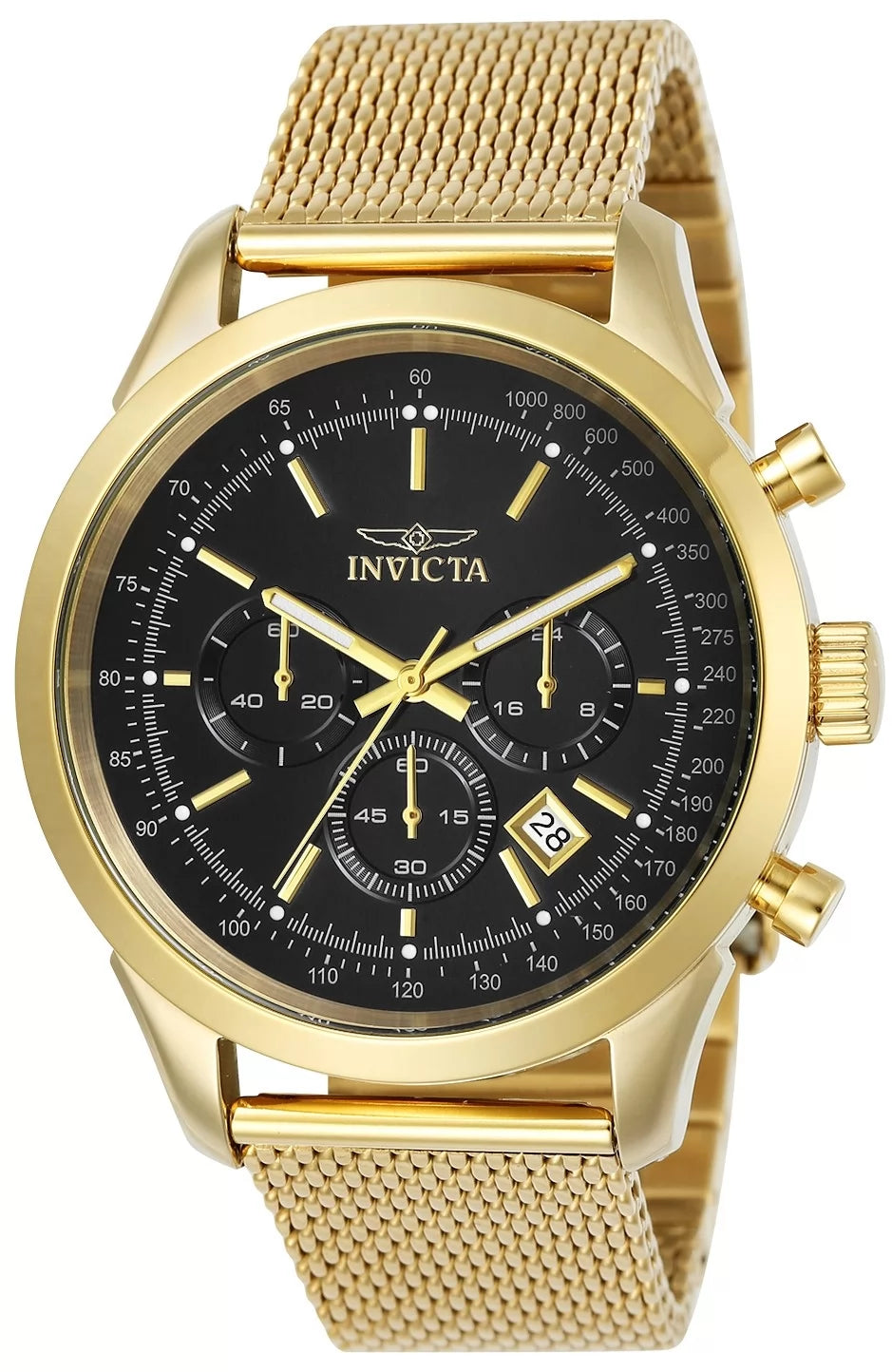 Invicta Men's 25223 Speedway Quartz Chronograph Black Dial Watch