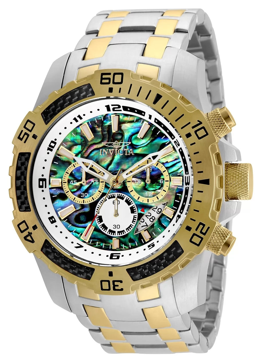 Invicta Men's 25093 Pro Diver Quartz Chronograph Iridescent Dial Watch