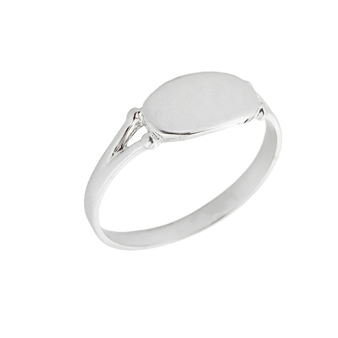 Gold Engravable Signet Ring (Available in Yellow/White Gold)