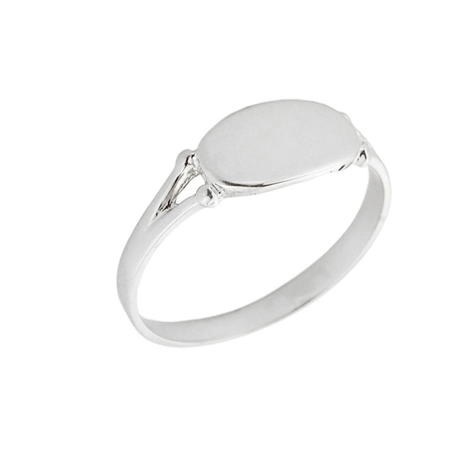 Gold Engravable Signet Ring (Available in Yellow/White Gold)