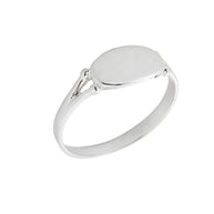 Gold Engravable Signet Ring (Available in Yellow/White Gold)