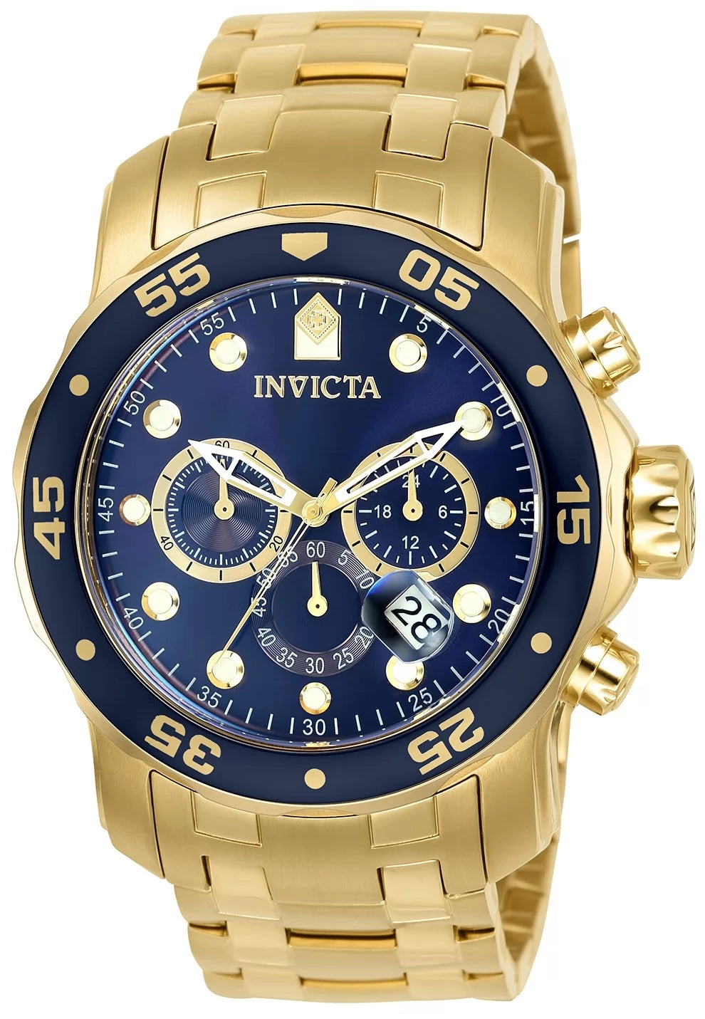Invicta Men's 0073 Pro Diver Quartz Chronograph Blue Dial Watch