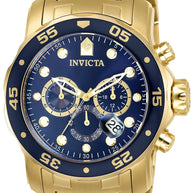 Invicta Men's 0073 Pro Diver Quartz Chronograph Blue Dial Watch