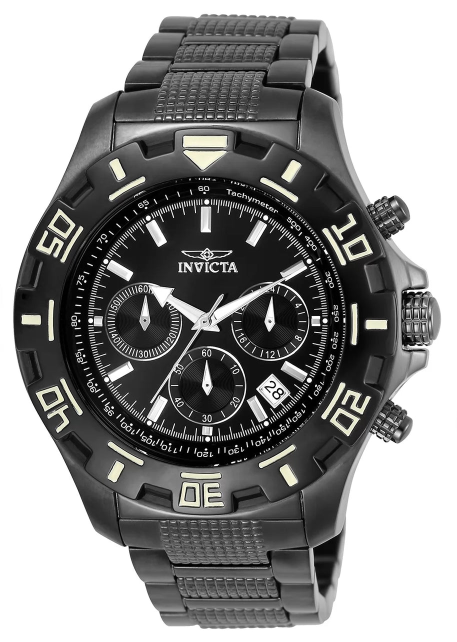 Invicta Men's 6412 Specialty Quartz Chronograph Black Dial Watch