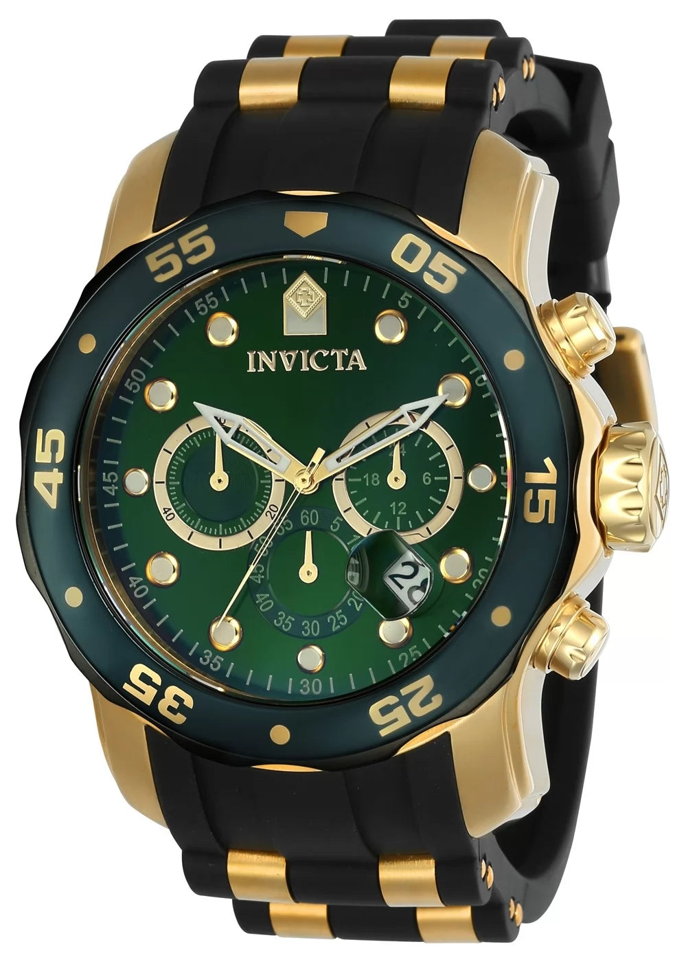 Invicta Men's 17886 Pro Diver Quartz Multifunction Green Dial Watch