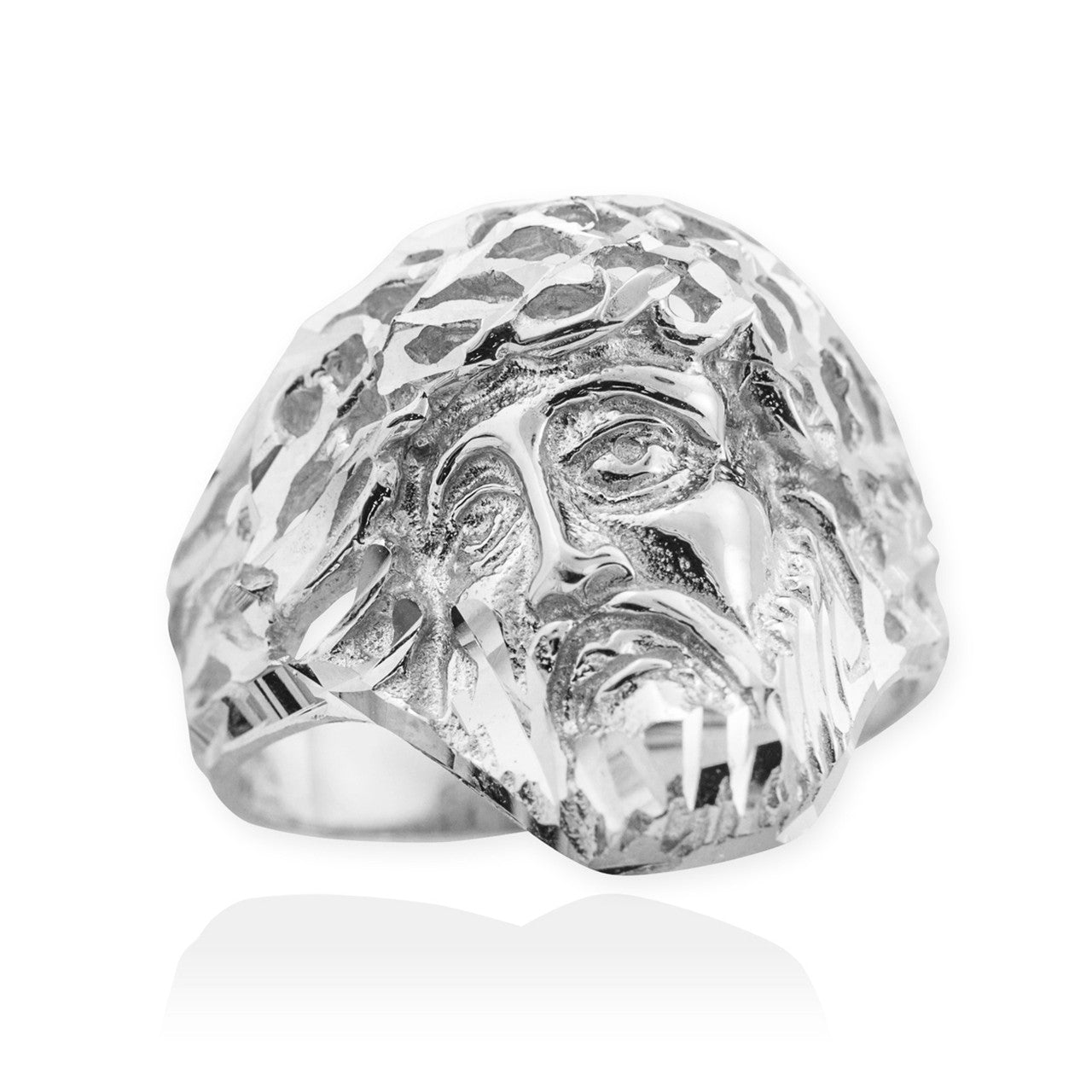 .925 Sterling Silver Cut Out Cross Band Ring